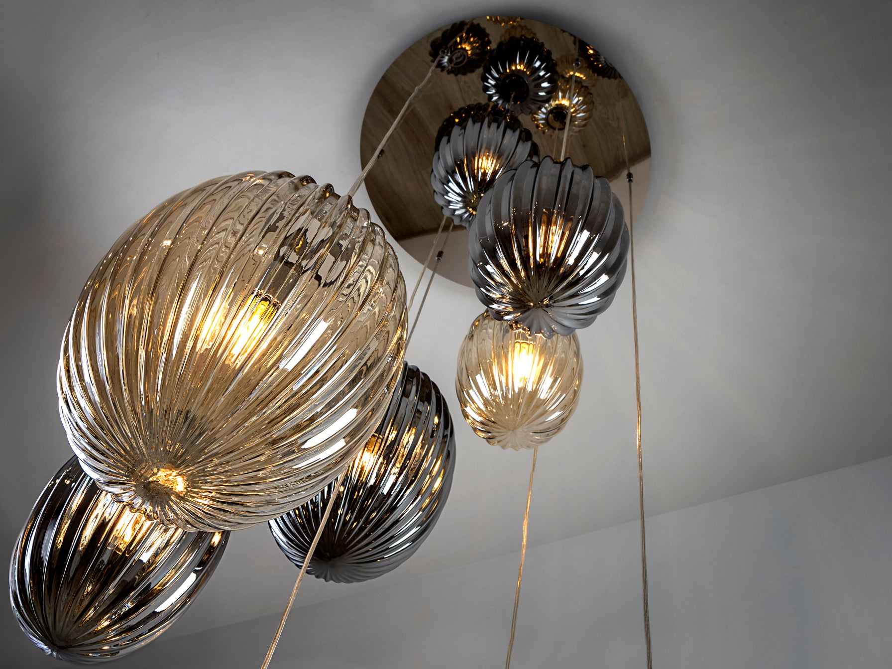 Ovila 9Lt/ 13Lt Ceiling Light- Smoke, Cognac, Brandy Finishes
