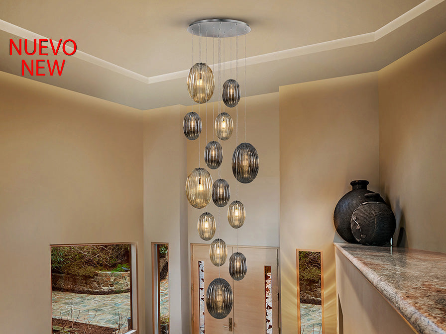 Ovila Lamp 5/9/13Lt Smoke E27 Ip20 Dimmable