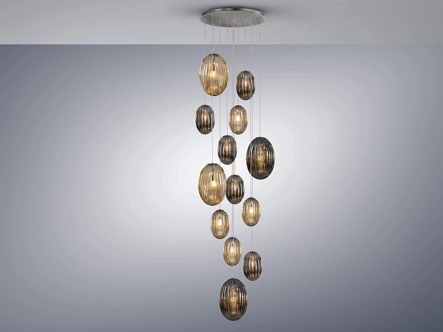 Ovila Lamp 5/9/13Lt Smoke E27 Ip20 Dimmable
