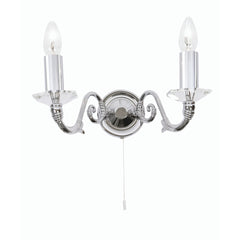 Wren 2 Wall Light- Chrome Finish