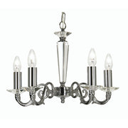 Wren 5 Ceiling Light- Chrome Finish