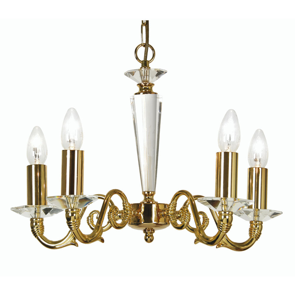 Wren 5 Ceiling Light- Chrome/ Gold Finishes