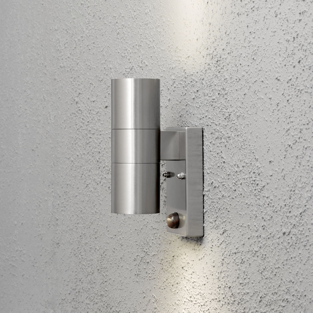 Modena Single/Double Wall Light GU10 IP44 PIR - Various Finishes