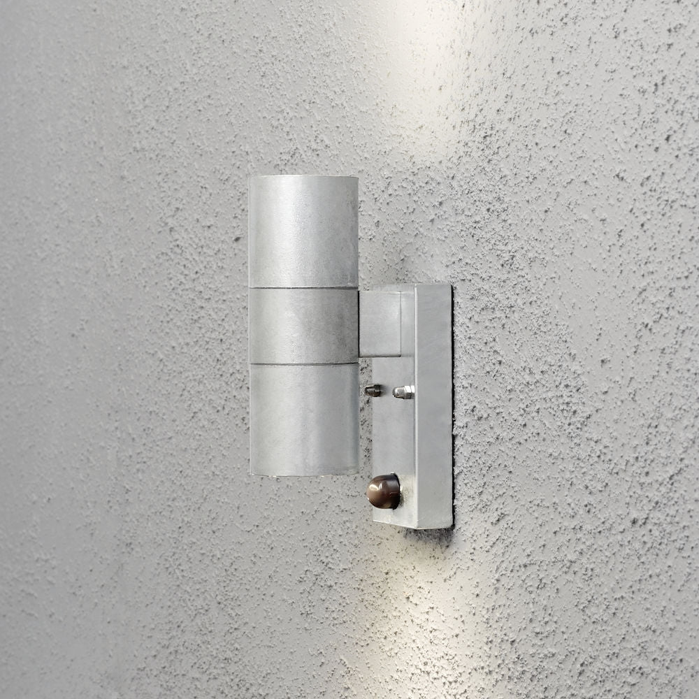 Modena Single/Double Wall Light GU10 IP44 PIR - Various Finishes