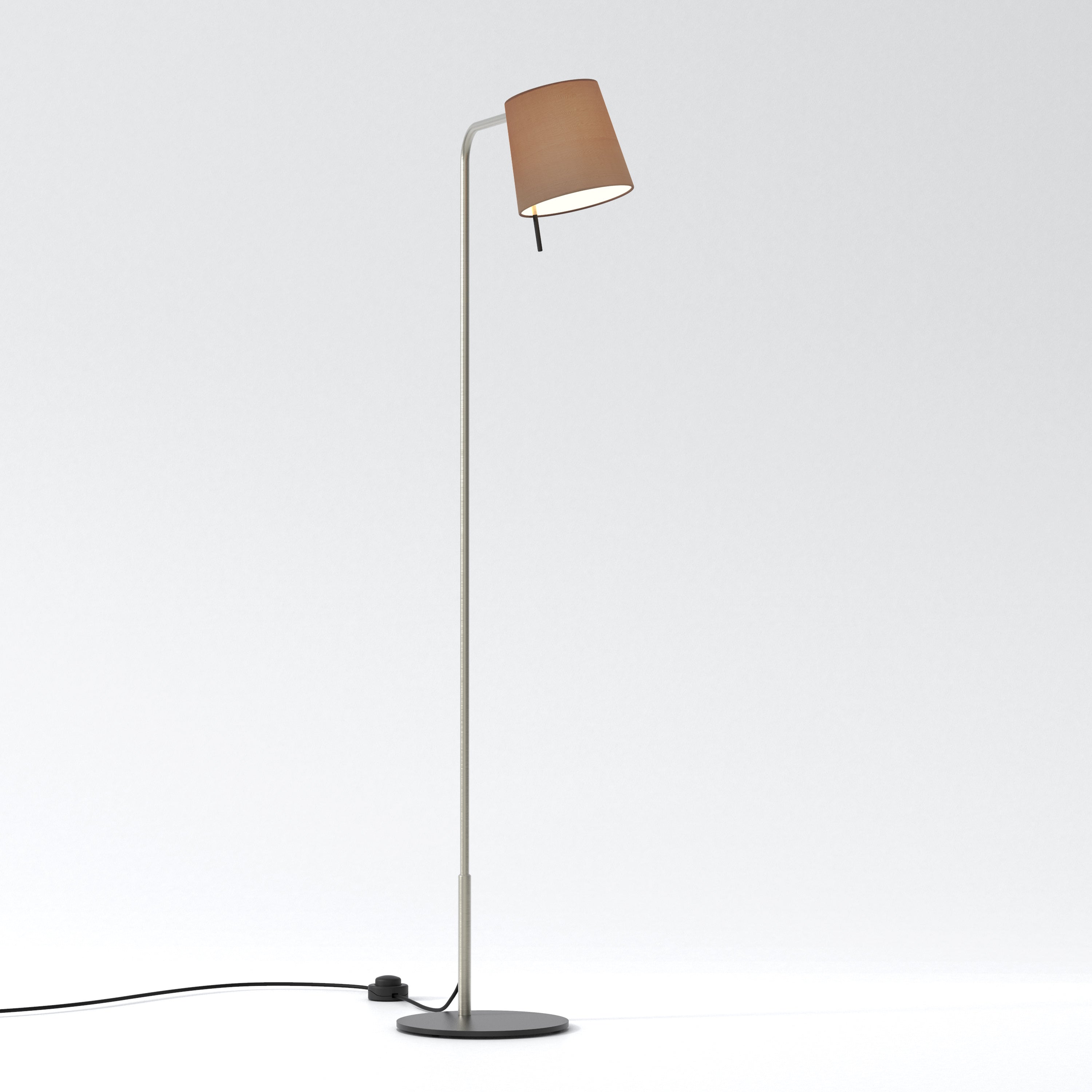 Mitsu Floor Lamp- Matt Nickel/ Bronze