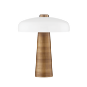 Lush 1Lt Table Lamp - Opal & Brass