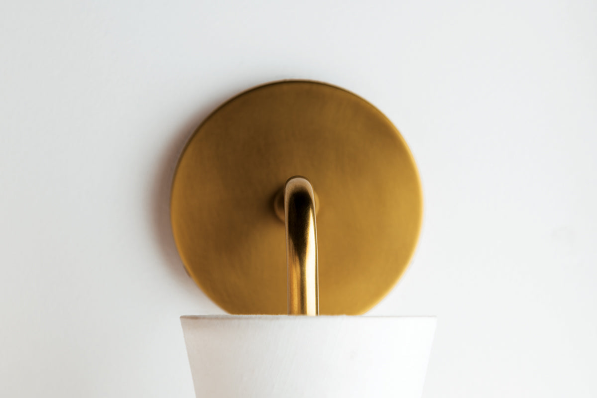 Julia 1Lt Wall Sconce - Brass/Nickel