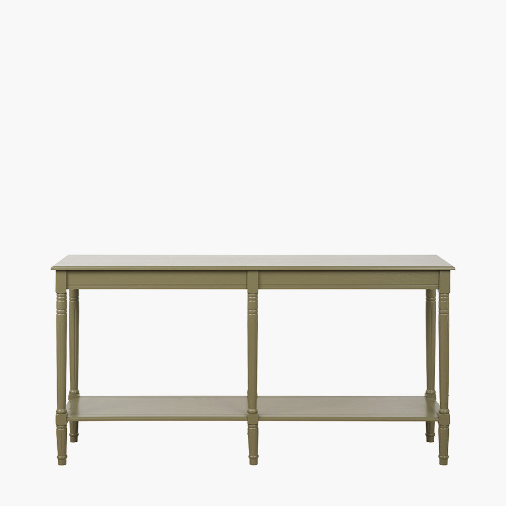 Heritage Large Console Table - Olive Pine Wood