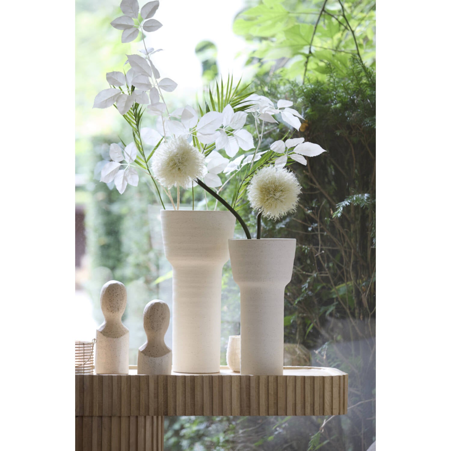 Battuda Ornament - Matt Cream Ceramic