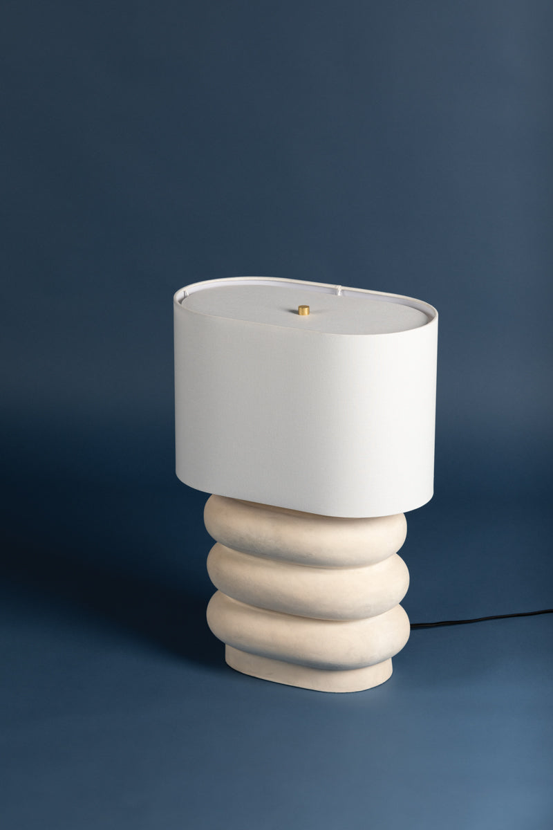 Ewing 1Lt Table Lamp - Ivory Ceramic