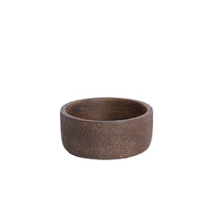 Meteti Deco Box-Wood Textured Dark Brown