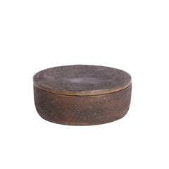 Meteti Deco Box- Wood Textured Dark Brown