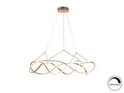 Molly LED Linear Pendant - Rose Gold/Chrome
