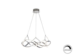 Molly LED Linear Pendant - Rose Gold/Chrome