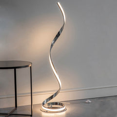 Castor Floor Lamp - Chrome/Gold/Silver Finish Integrated LED