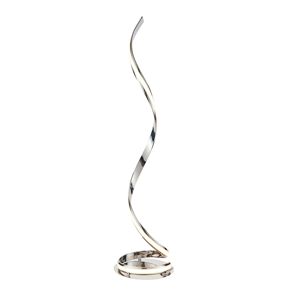 Castor Floor Lamp - Chrome/Gold/Silver Finish Integrated LED