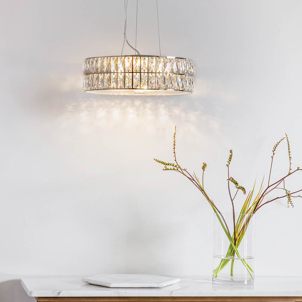 Corina 5Lt Crystal LED Pendant