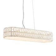 Verina 5lt Linear Pendant - Clear Crystal & Chrome