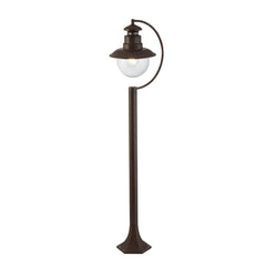 Station Post Light IP44 - Brown Metal