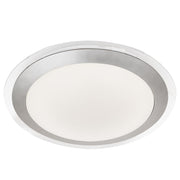 Chester Bathroom Flush Light IP44 - Acrylic & Silver