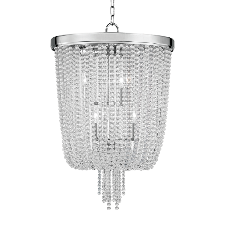Royalton 6Lt Pendant- Polished Nickel/Aged Brass