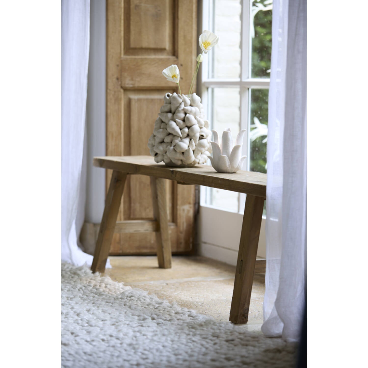 Krena Tealight Holder - Porcelain Cream