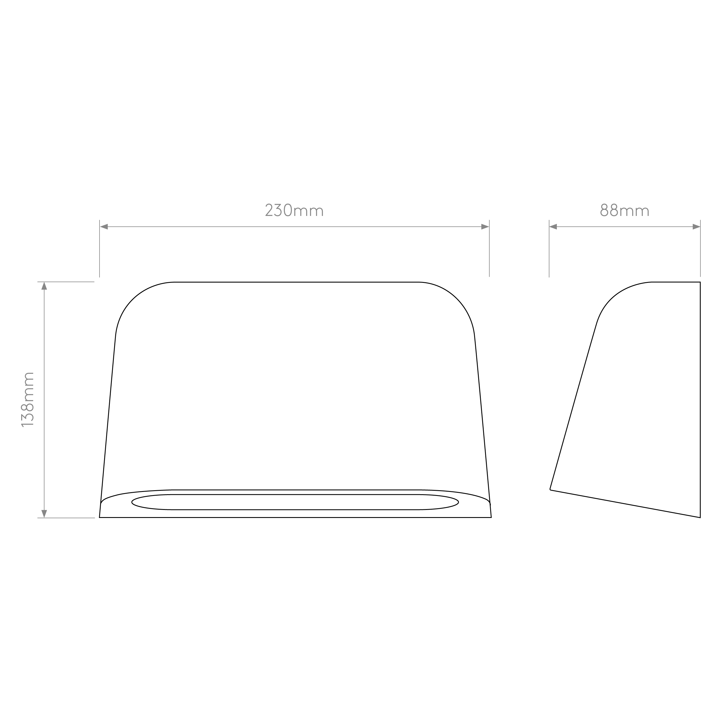 Mast Twin Wall Light