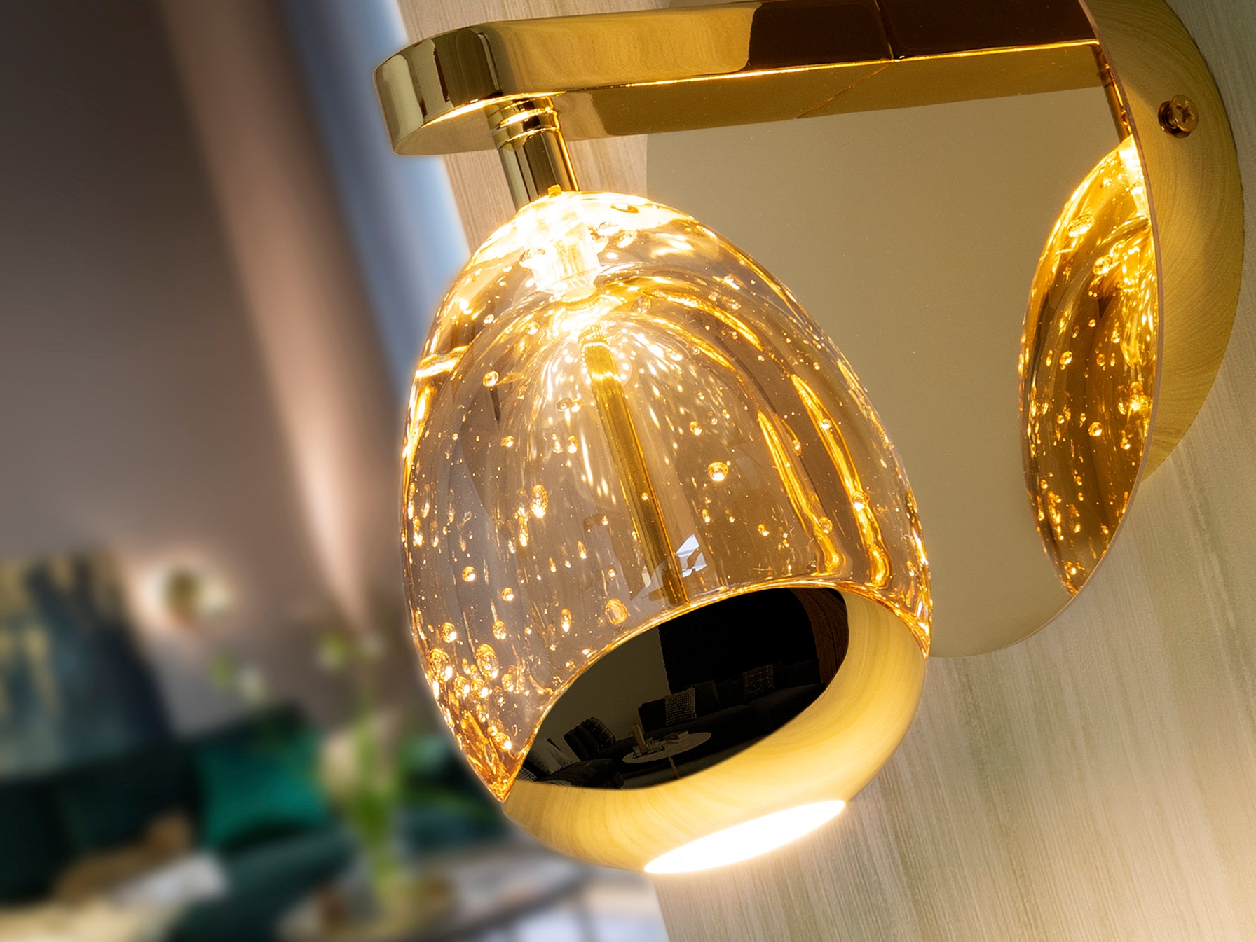 Rocio Wall Light-  Chrome/ Gold