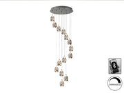 Rocio 14Lt LED Ceiling Light- Chrome/Gold Dimmable
