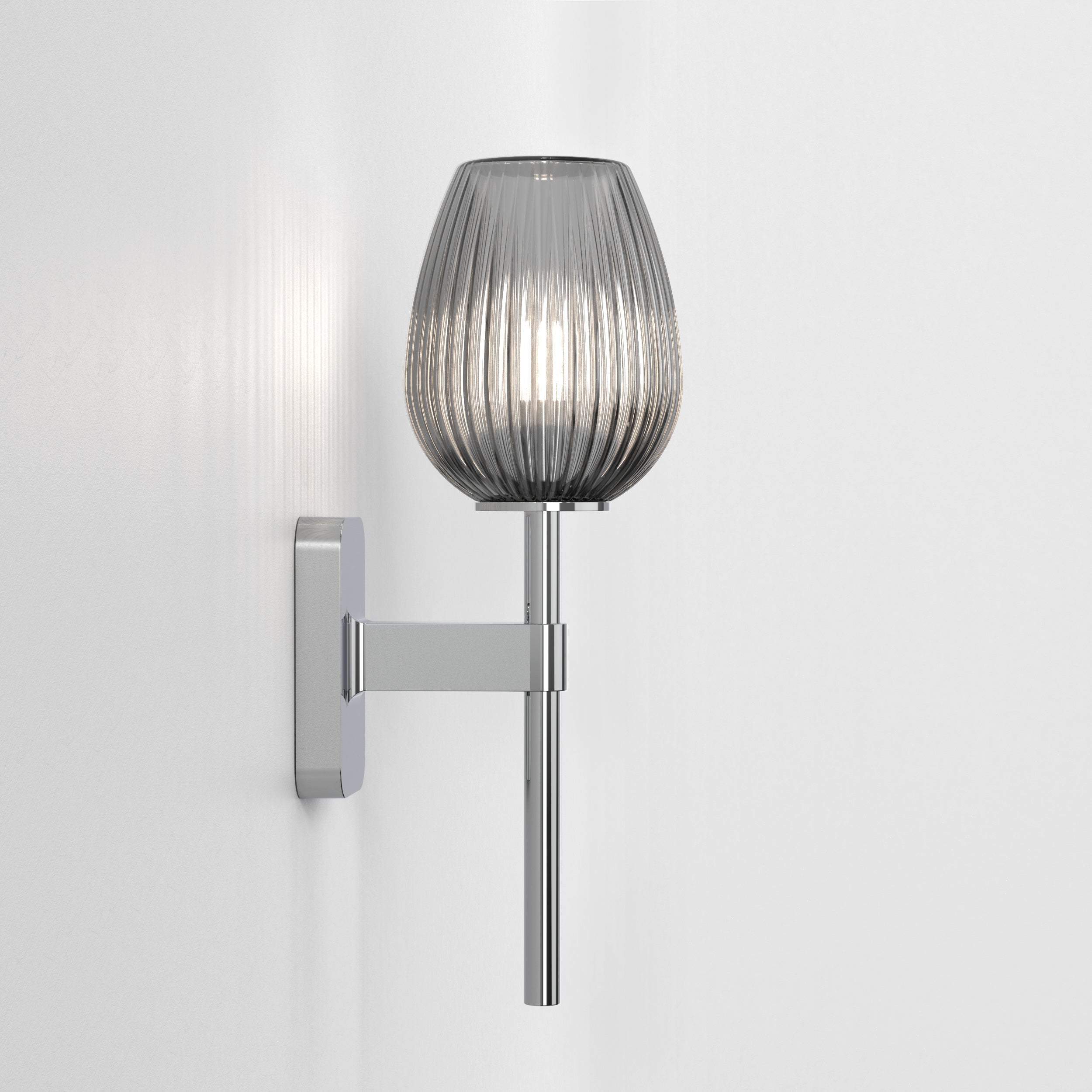 Tacoma Tulip Ribbed Glass