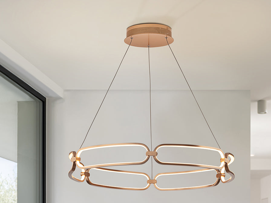 Colette LED Ceiling Light- Rose Gold Finish