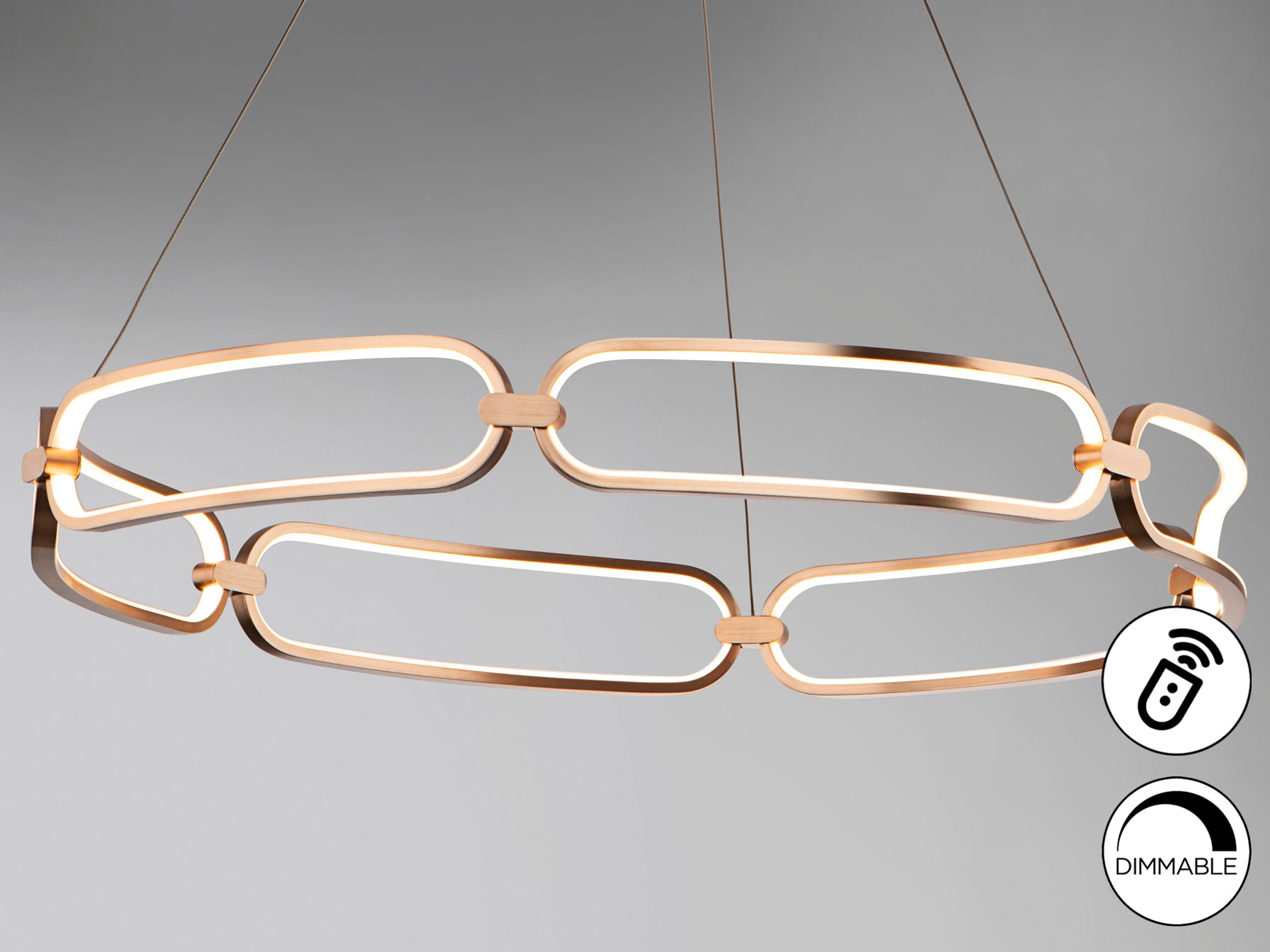 Colette LED Ceiling Light- Rose Gold Finish