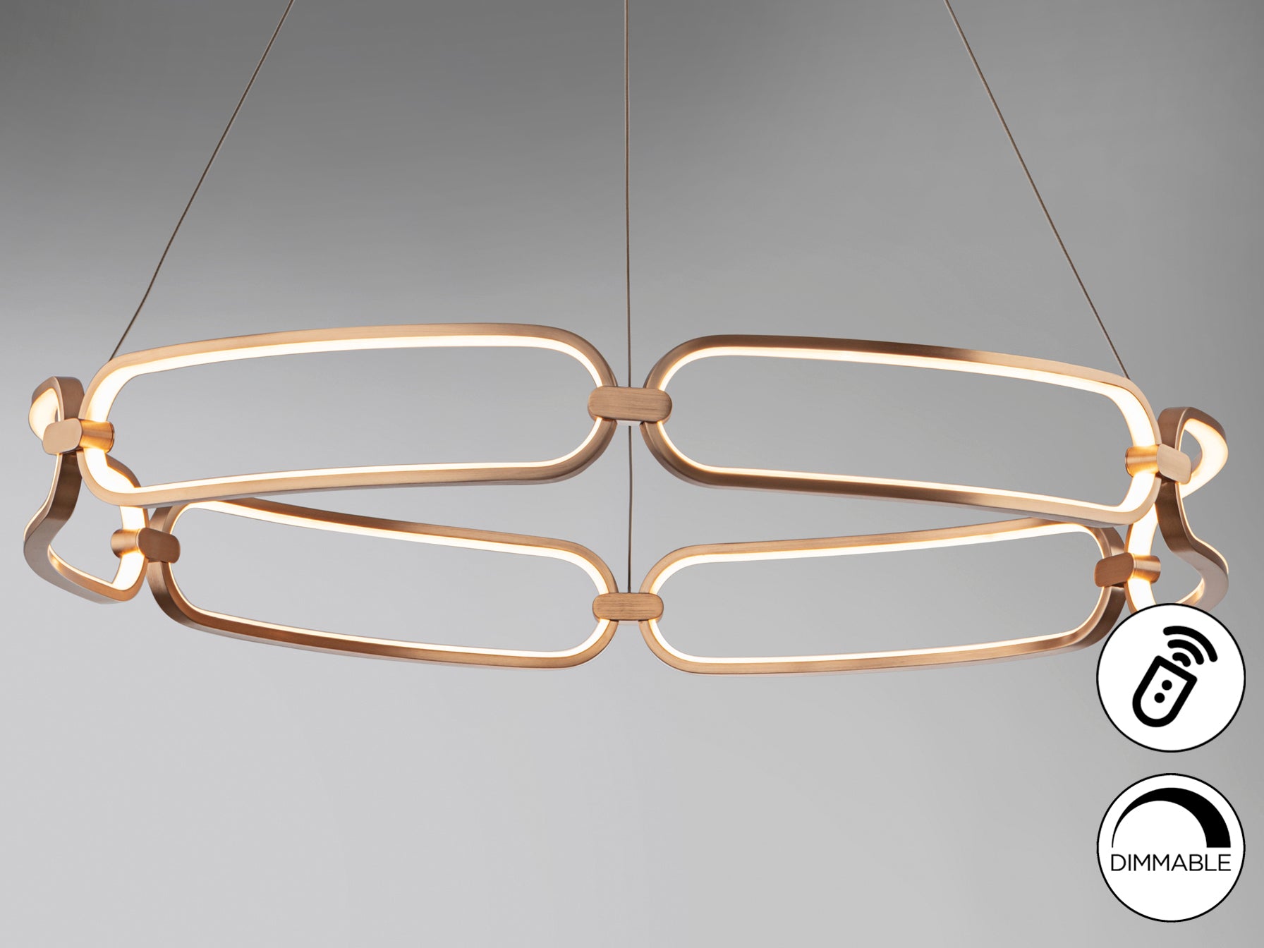 Colette LED Ceiling Light- Rose Gold Finish