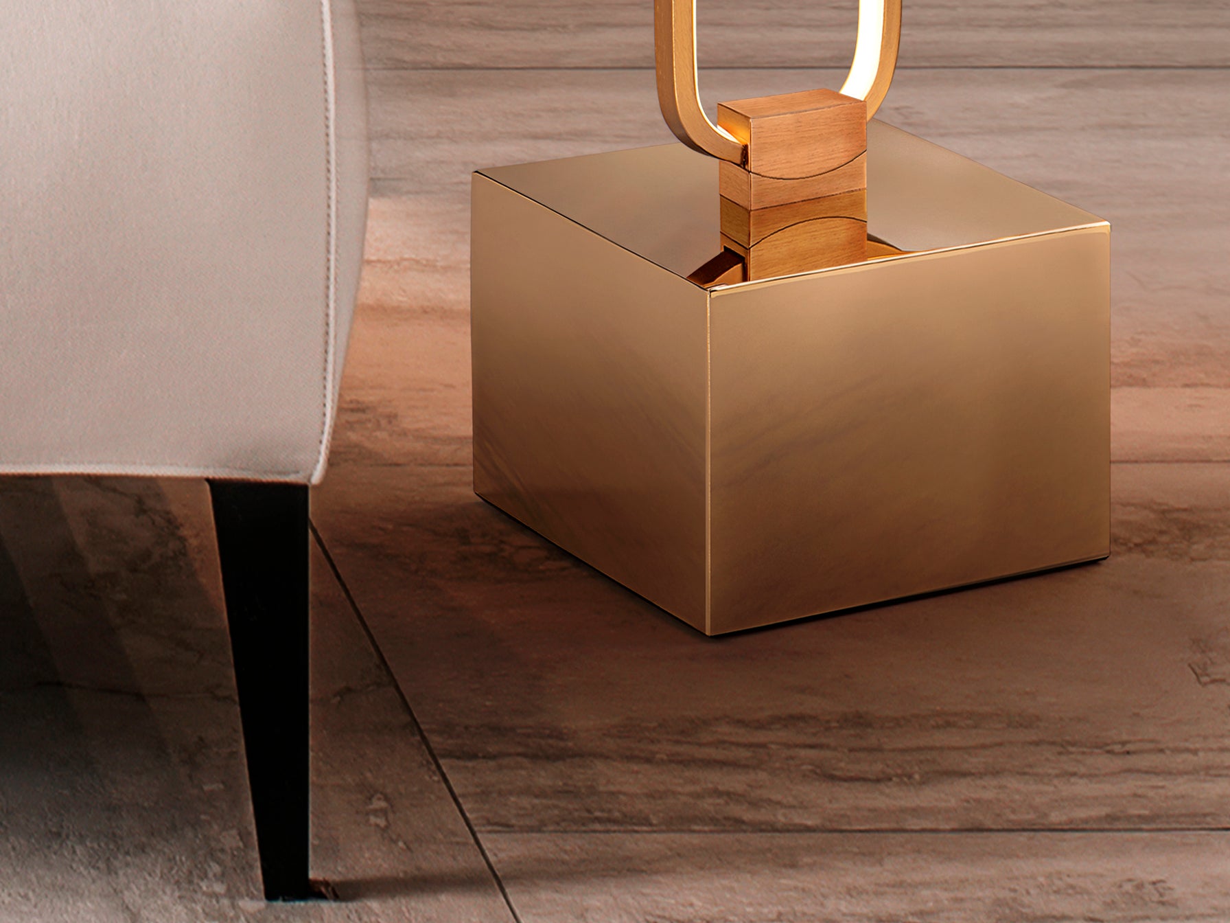 Colette Floor Lamp- Rose Gold