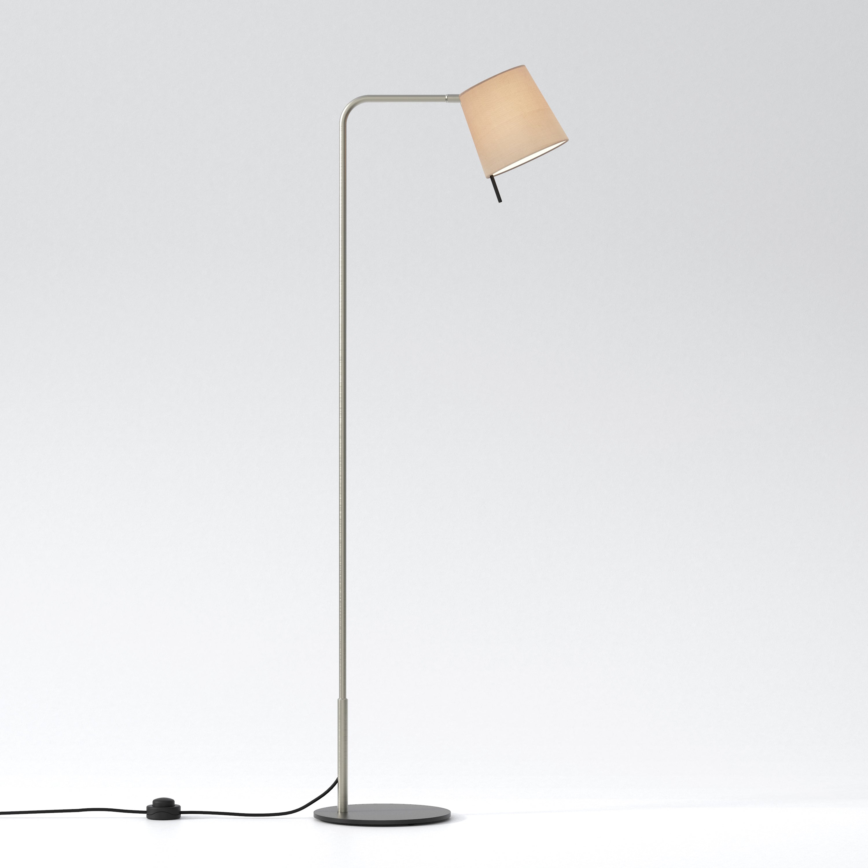 Mitsu Floor Lamp- Matt Nickel/ Bronze