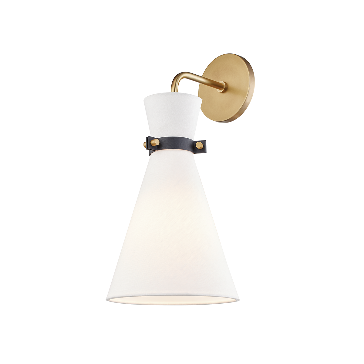 Julia 1Lt Wall Sconce - Brass/Nickel