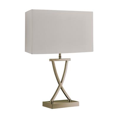 Club Table Lamp - Brass/Chrome