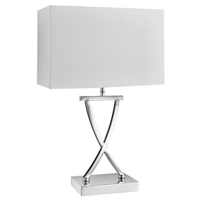 Club Table Lamp - Brass/Chrome