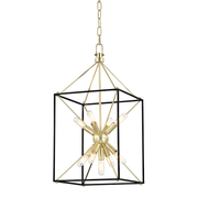 Glendale 9/13Lt Pendant - Aged Brass
