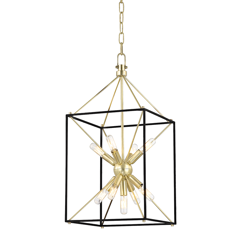 Glendale 9/13Lt Pendant - Aged Brass