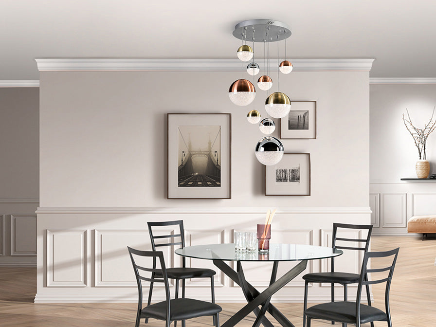 Sphere 9L LED Cluster, Dimmable - Multicolour