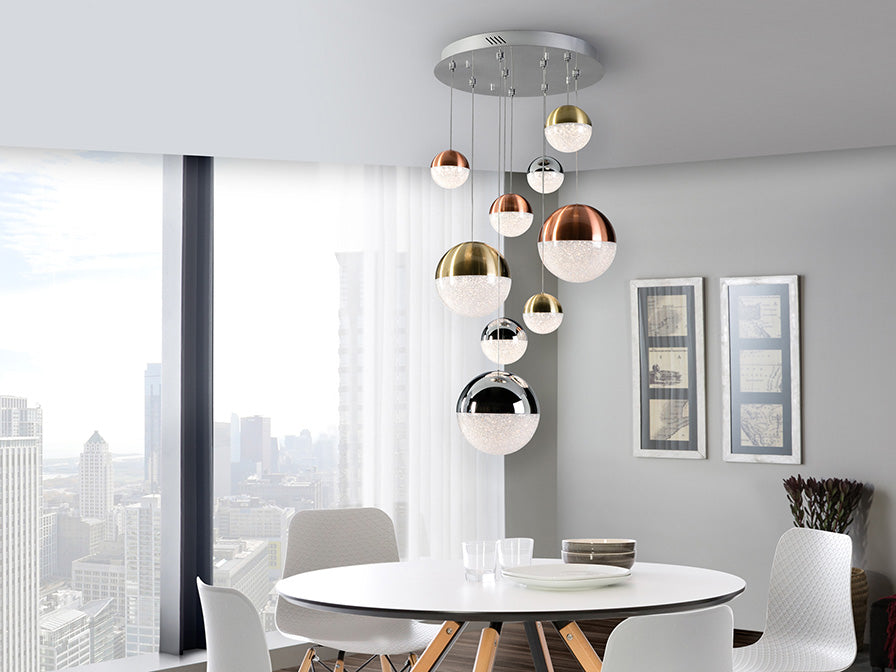 Sphere 9L LED Cluster, Dimmable - Multicolour