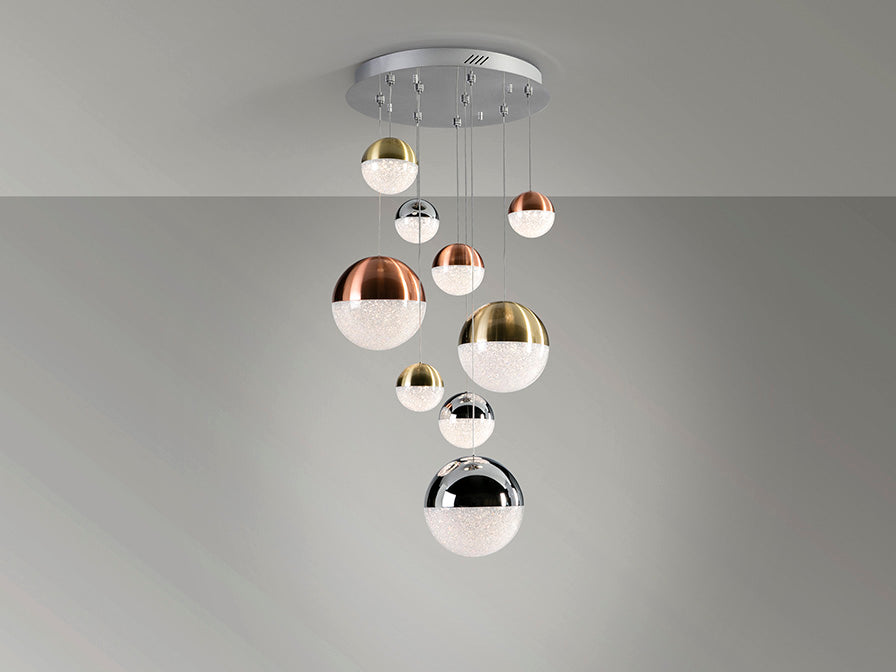 Sphere 9L LED Cluster, Dimmable - Multicolour