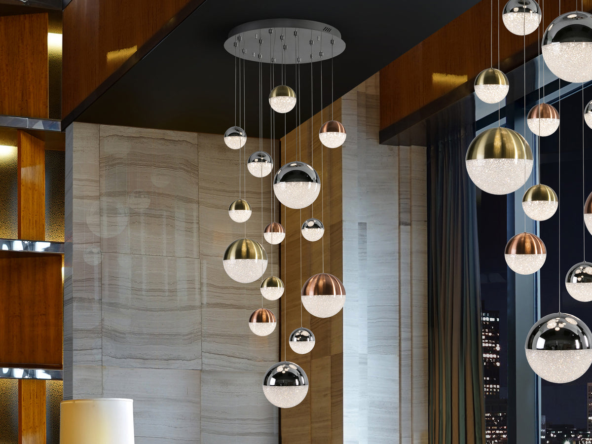 Sphere 14Lt Dimmable Led Ceiling Light- Various Finishes