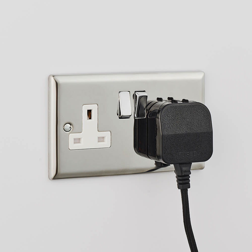 Dalton Wall Plug In Light - Matt Black E14