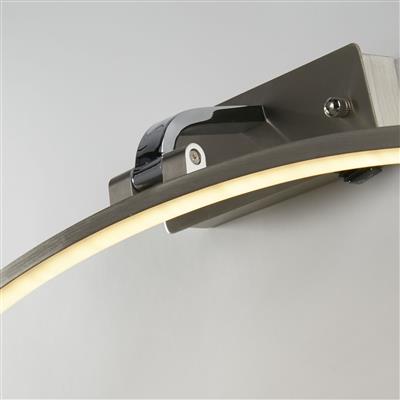 Santorini Picture Light - Satin Silver & Polished Chrome/ Satin Brass & Brushed Metal