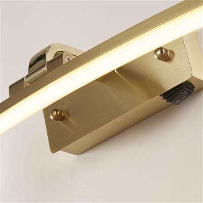 Santorini Picture Light - Satin Silver & Polished Chrome/ Satin Brass & Brushed Metal