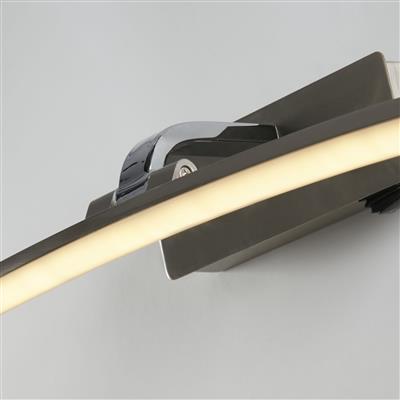 Santorini Picture Light - Satin Silver & Polished Chrome/ Satin Brass & Brushed Metal