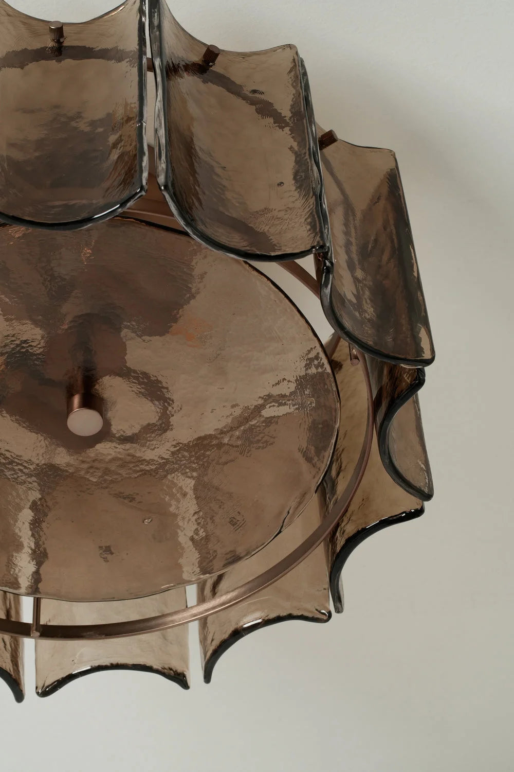 Amberley Round Flush Mount Light  16 Inch - Bronze & Mocha