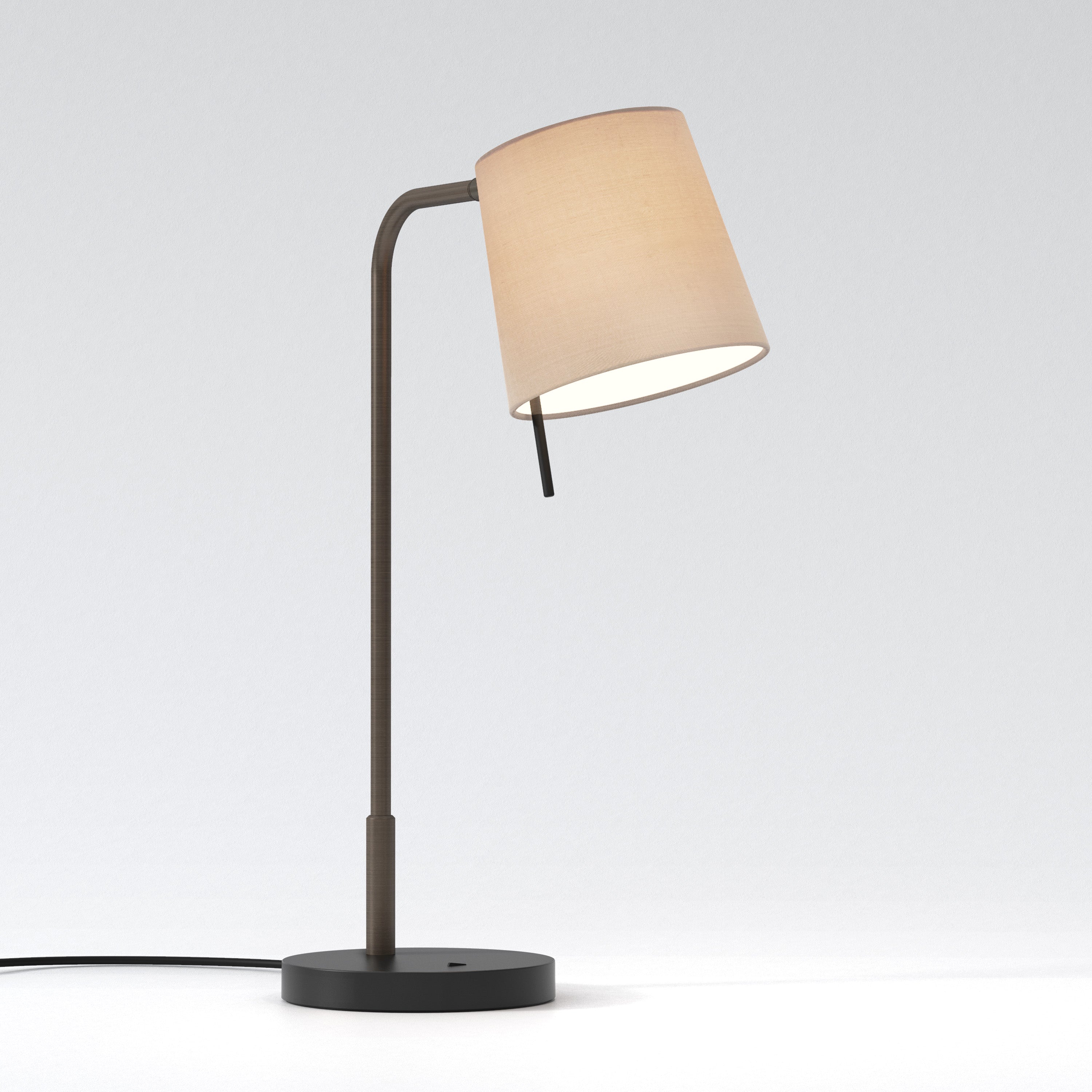 Mitsu Table Lamp- Matt Nickel/ Bronze